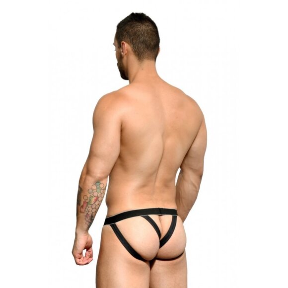 90974 Andrew Christian Massive Glam Stripe Bubble Butt Jock - Picture 5 of 5